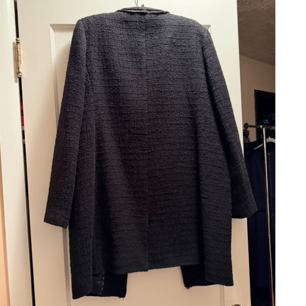 J. Crew Black Tweed wool blend Women's Blazer - Picture 6 of 10